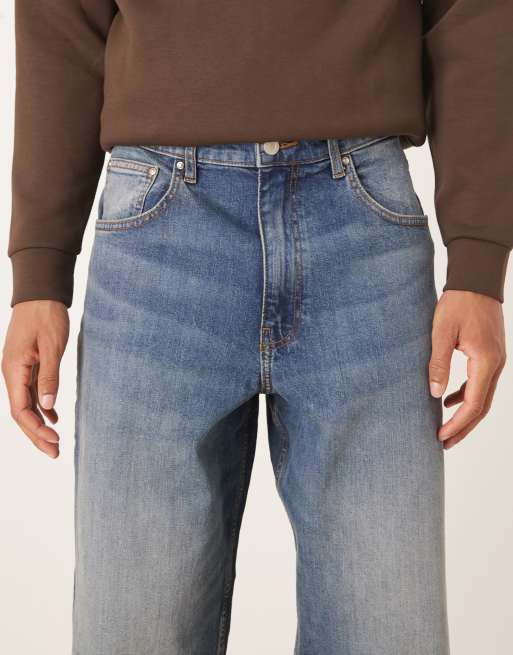 ASOS DESIGN loose jeans in mid wash blue, 5 of 5