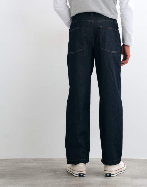 ASOS DESIGN loose jeans in raw indigo, 5 of 5