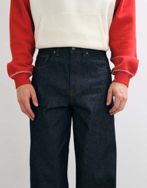 ASOS DESIGN loose jeans in raw indigo, 4 of 5