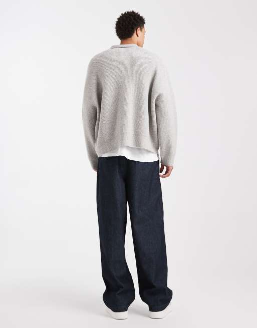 ASOS DESIGN loose jeans in raw wash, 2 of 6