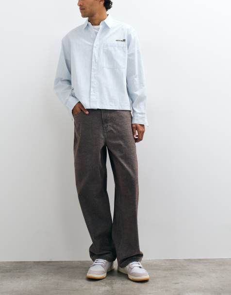 ASOS DESIGN loose jeans in soft brown - view 1