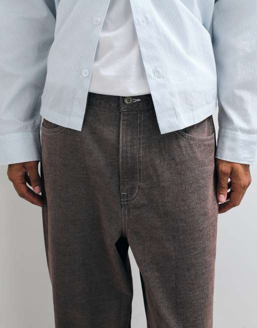 ASOS DESIGN loose jeans in soft brown, 4 of 9