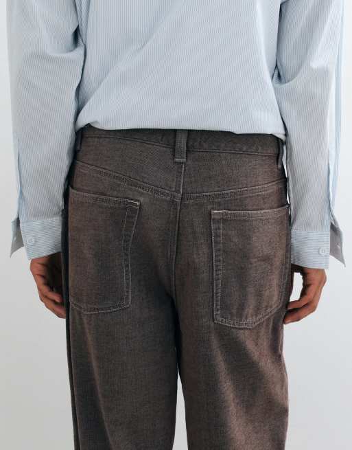 ASOS DESIGN loose jeans in soft brown, 5 of 9