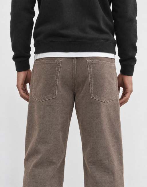 ASOS DESIGN loose jeans in soft brown, 9 of 9