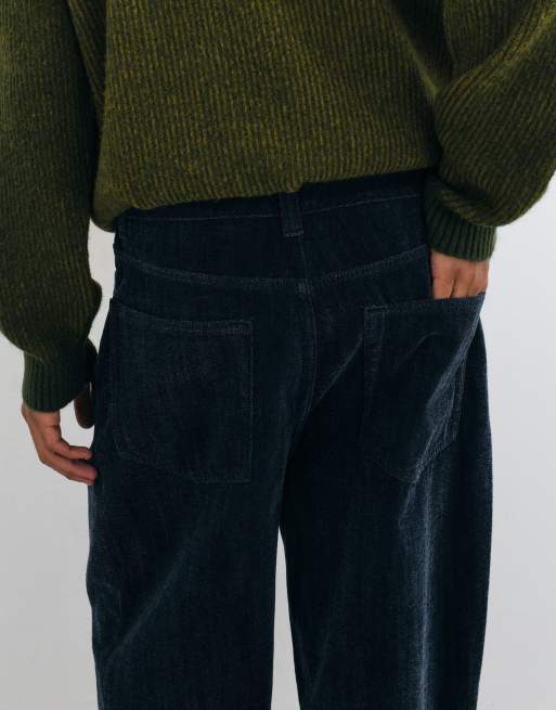 ASOS DESIGN loose jeans in soft dark washed blue, 5 of 5