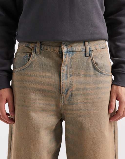 ASOS DESIGN loose jeans in washed beige, 5 of 5