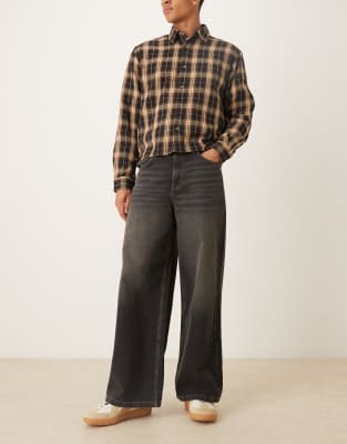 Asos Design Loose Jeans In Black