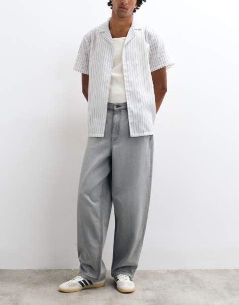 ASOS DESIGN loose jeans in washed grey - view 1
