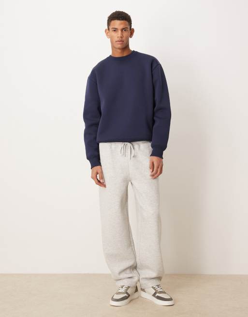 ASOS DESIGN loose joggers in light grey