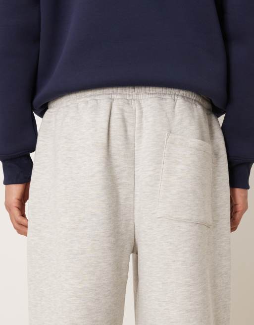 ASOS DESIGN loose joggers in light grey