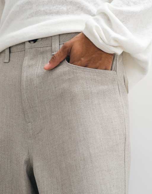 ASOS DESIGN loose pant in grey, 5 of 5