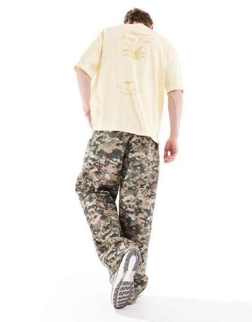 ASOS DESIGN loose pants in camo, 4 of 5