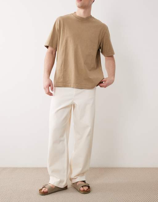 ASOS DESIGN loose pants in ecru, 2 of 5