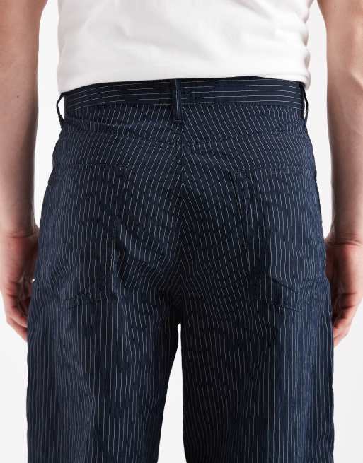 ASOS DESIGN loose pull-on pants in pinstripe, 5 of 5