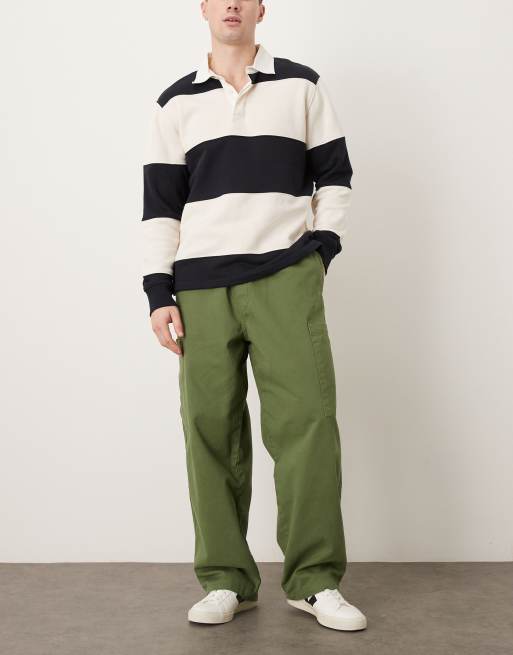 ASOS DESIGN Loose straight elasticated pull on cargo, 2 of 5