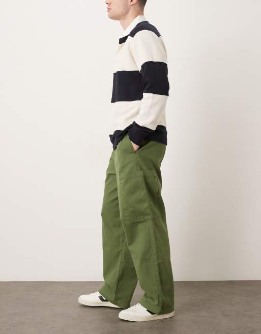 ASOS DESIGN Loose straight elasticated pull on cargo, 3 of 5