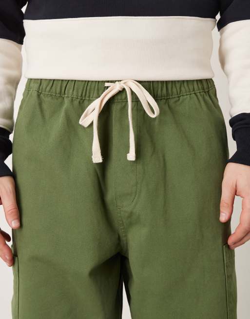 ASOS DESIGN Loose straight elasticated pull on cargo, 4 of 5