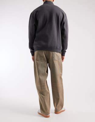 Asos Design Loose Straight Jeans In Blue