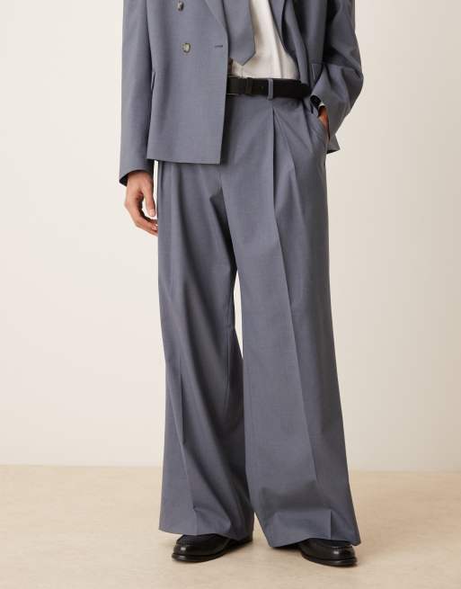 ASOS DESIGN loose suit trousers in light blue, 2 of 5