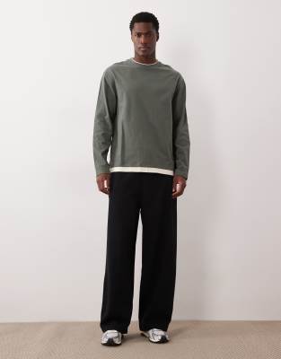Asos Design Loose Sweatpants In Black