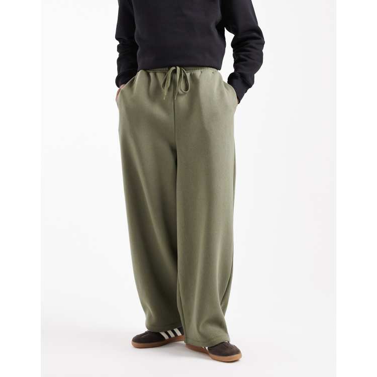 ASOS DESIGN loose sweatpants in khaki | ASOS