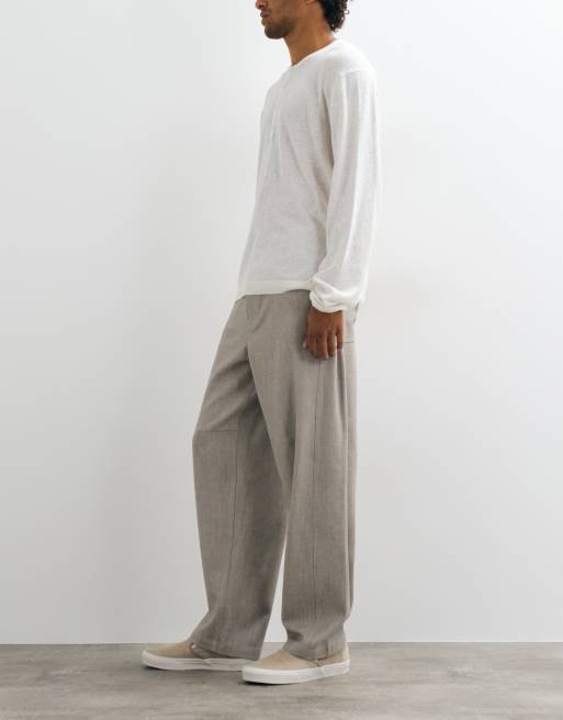 ASOS DESIGN loose trouser in gray, 2 of 5