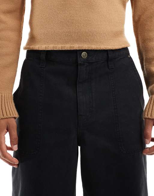 ASOS DESIGN loose trousers in black, 4 of 5