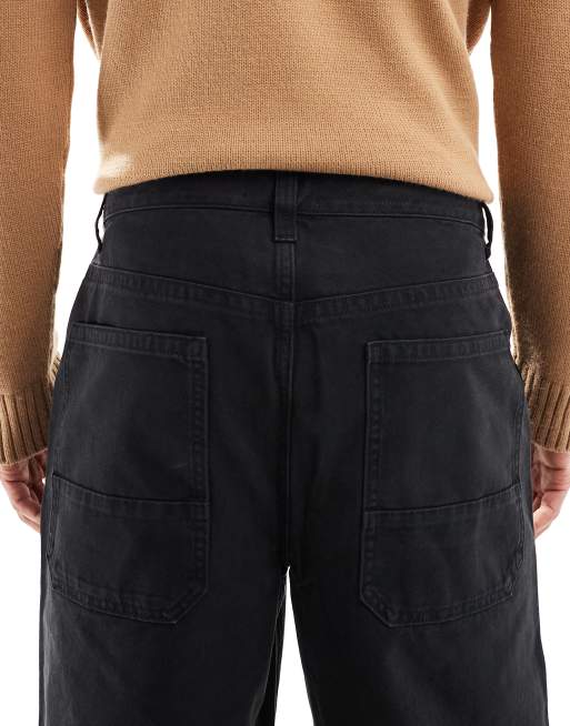 ASOS DESIGN loose trousers in black, 5 of 5