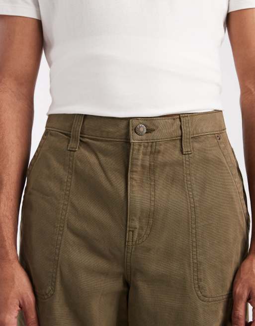 ASOS DESIGN loose trousers in khaki, 4 of 5