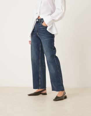 Asos Design Loretta Chisel Toe Slingback Ballet Flats In Green