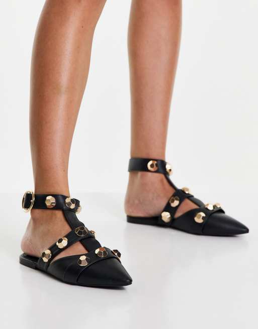 Studded discount ballerina flats