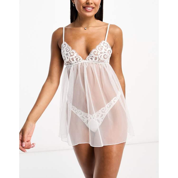 Chemise Nuisette Bride Nuisette Dentelle Timeless Bride
