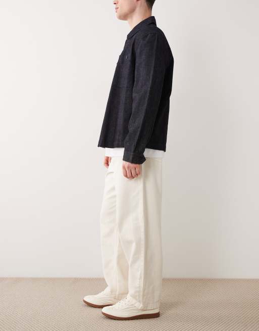 ASOS DESIGN lösa byxor i naturvit med skärp - CREAM, 5 av 5