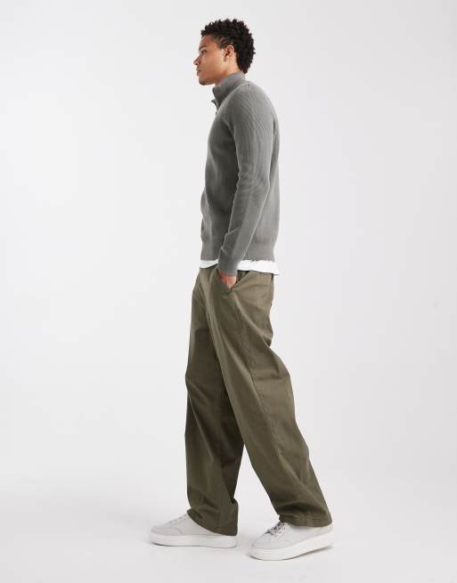 ASOS DESIGN lösa chinos i khaki, 3 av 6