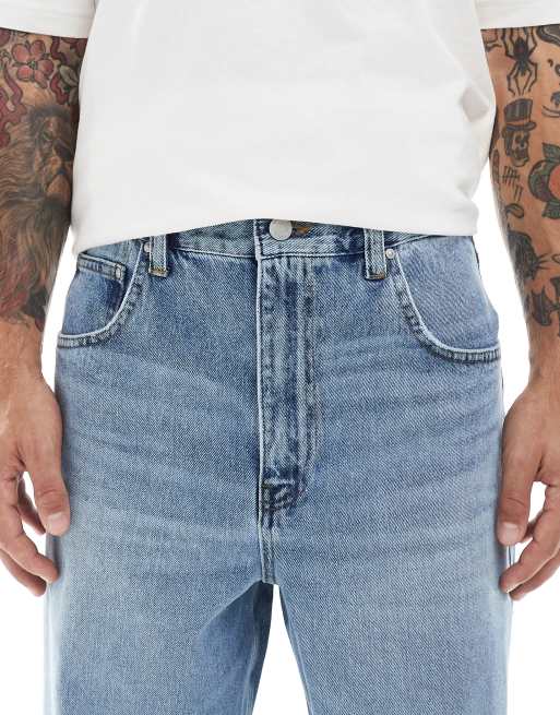 ASOS DESIGN lösa jeans i mellanblå tvätt, 4 av 5
