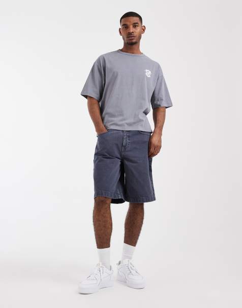 ASOS DESIGN - Losse denim jort in blauw - view 1