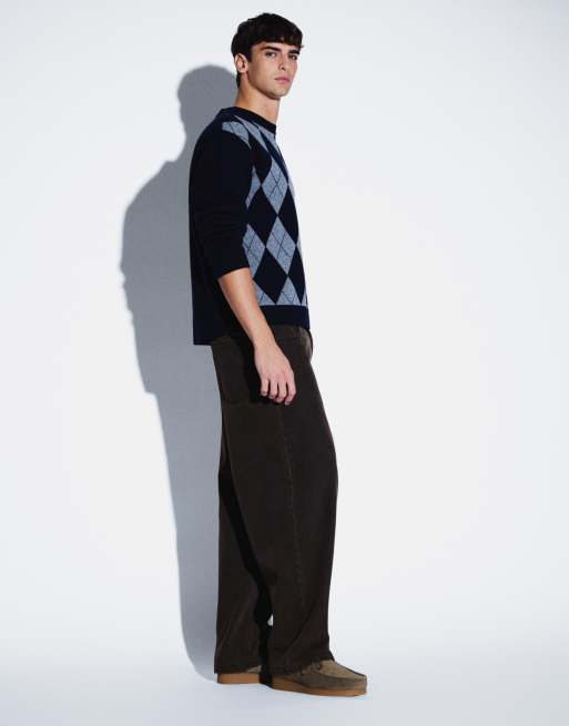 ASOS DESIGN - Losse jeans in bruin, 3 van 5