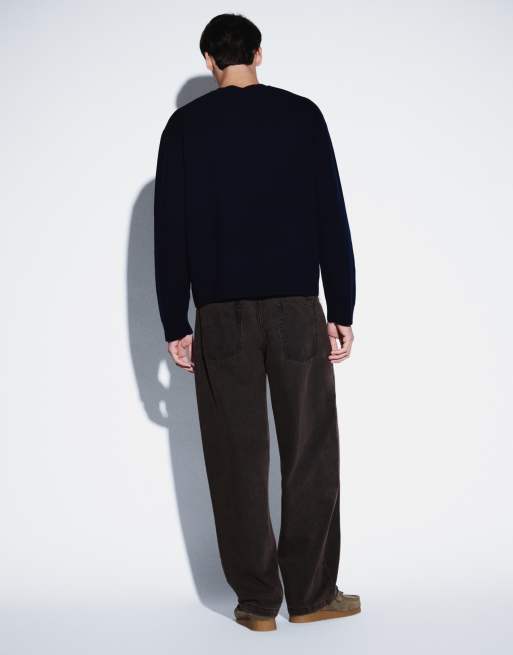 ASOS DESIGN - Losse jeans in bruin, 4 van 5