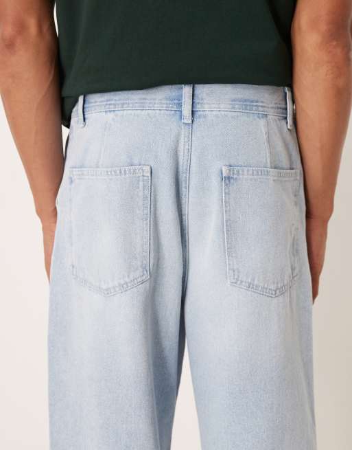 ASOS DESIGN losse jeans in lichtblauw met lichte wassing, 5 van 5