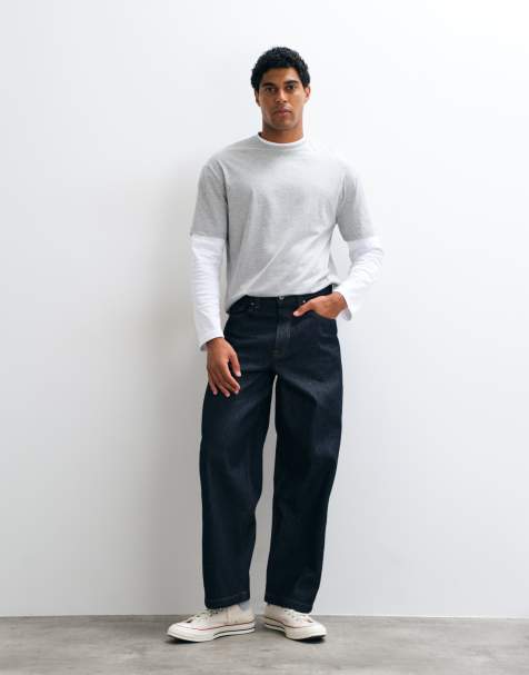 ASOS DESIGN - Losse jeans in onbewerkt indigo - view 1