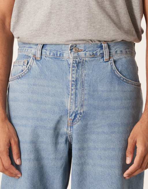 ASOS DESIGN - Losse jeans met rechte pasvorm en subtiele groene tint en lichte wassing, 5 van 5