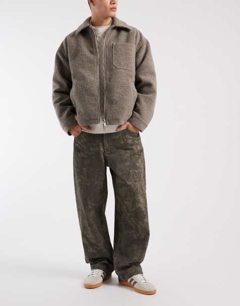 ASOS DESIGN - Losse rechte jeans in camouflageprint - view 1