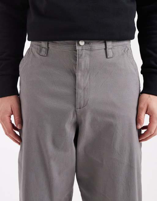 ASOS DESIGN - Losvallende chino in antracietgrijs, 5 van 5