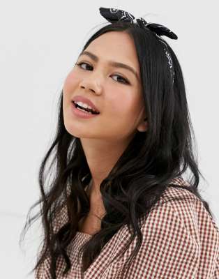 Jaune Noir DesignLot Bandeaux Nœud Avec 2 À Imprimé Bandana Et De Asos XZikuOP