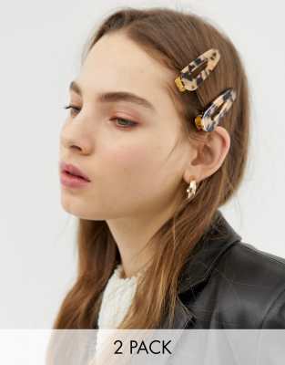 À Asos DesignLot 2 Écaille Cheveux Barrettes Clipser De dWCorBex