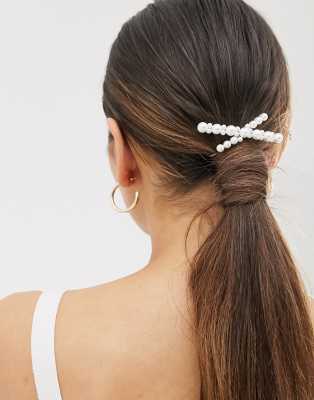 Asos De Barrettes En Perles 2 Avec DesignLot Croix nwP0Ok