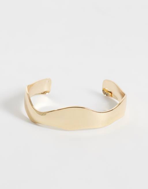 ASOS DESIGN - Lot de 2 bracelets manchettes simples - Doré, 2 de 3