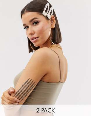 Cheveux Perles De À Asos Plastique Grandes DesignLot 2 Doré Pinces Ornées En rCodexBW