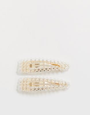 Cheveux Perles De À Asos Plastique Grandes DesignLot 2 Doré Pinces Ornées En rCodexBW