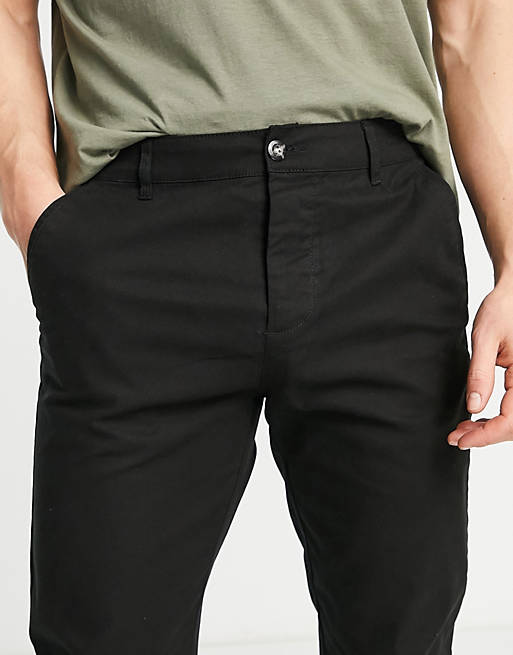 Asos Homme Vêtements Pantalons & Jeans Pantalons Chinos Lot de 2 pantalons chino coupe slim Noir et bleu marine Économie 